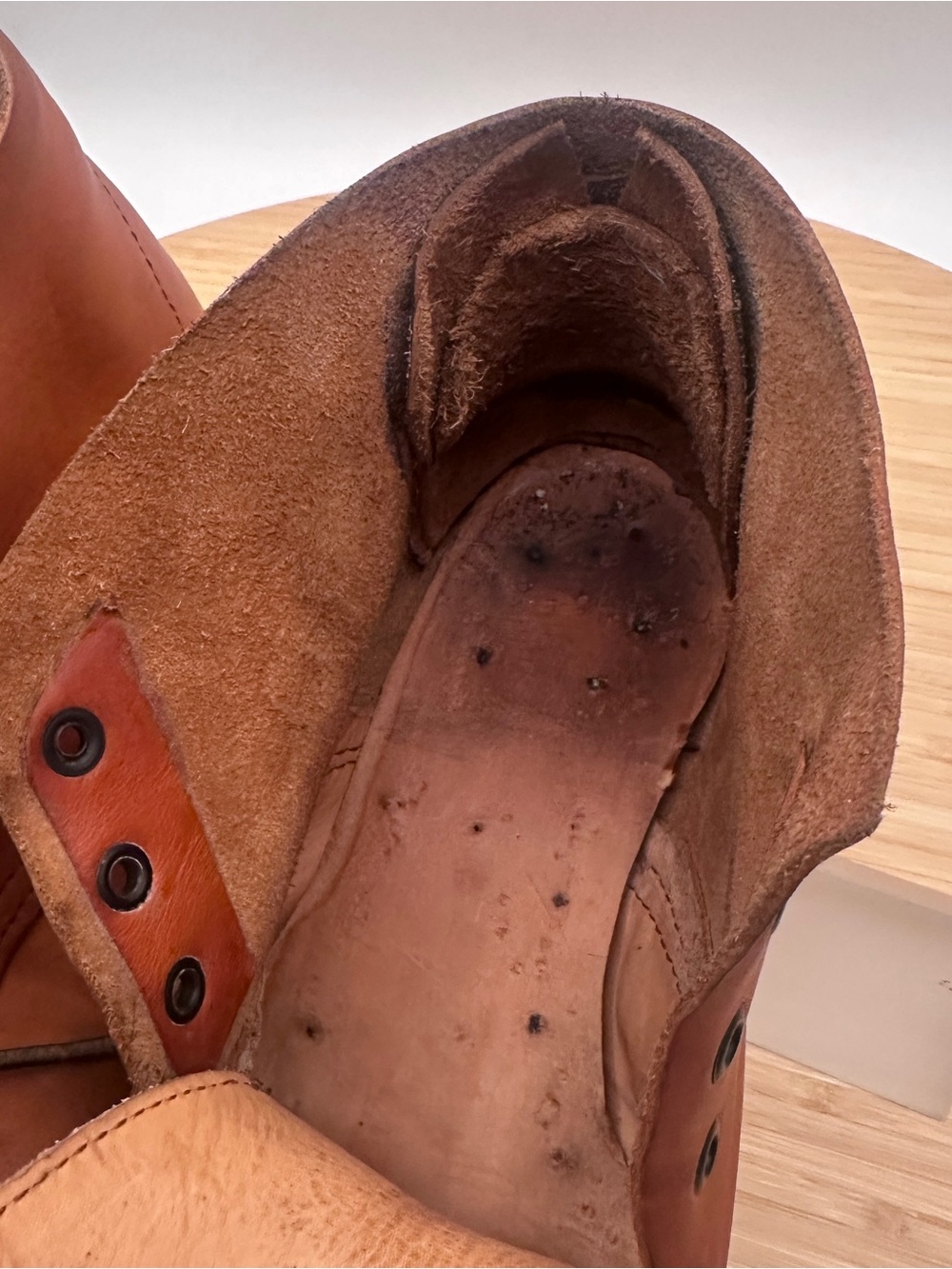 Bespoke, sturdy Chukka boots Size 12 Wide. Original boots made by cobbler. - Picture 11 of 15